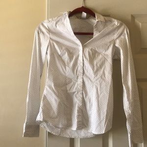 H&M Dotted Button Down Shirt